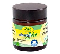 cdVet DentaVet Gel - Crema dental natural para limpieza dental, eliminación de sarro y higiene bucal para perros y gatos
