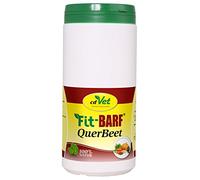 cdVet Naturprodukte Fit-BARF QuerBeet 640 g - Pienso complementario para perros - sin granos - nutrición equilibrada en la alimentación cruda - combinación vegetal-hierba - alimentación cruda - BARF -