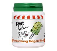 CdVet Naturprodukte petGelato HägenRübli 375 g-Perro, gato, caballo-Eismischung-Leckerli-refrescante Abkühlung-Feinschmecker-Sommerhit-ingredientes naturales-zanahorias, y Erdbeertrester -