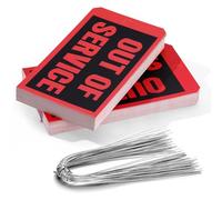 CDXHOME 200 etiquetas rojas fuera de servicio, etiquetas rectangulares de 6.22 x 3.15 pulgadas para mantenimiento e inspección de equipos