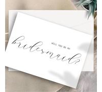CDXHOME Juego de 14 tarjetas de propuesta de dama de honor | 8 Will You Be My Bridesmaid | 2 Maid of Honor | 2 niñas de flores | 2 tarjetas de matrona de honor | Con sobre a juego | 5.9 x 3.9 pulgadas