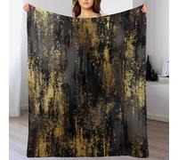 CDXNORA Manta Invierno Franela Estilo Minimalista 180x200 cm - Manta Suave y cálida con Estampado Geometría Semicírculo - Mantas Azul Transpirable como Funda de sofá Colcha para el salón