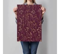 CDXNORA Plantas Flores Cuadro sobre Lienzo para Salon 30x40 cm, Lienzos decorativos Poster Elegancia Flores Silvestres Dormitorio Cocina, Burdeos Vertical Cuadros Decoracion Wall Art Prints Decor