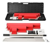 CDZHLTG Espátula Pladur Profesional Juego de Llana Alisar Paredes para Emplastecer, Combo de Cuchilla de Encintar Incluye Pértiga Extensible, Hoja Desnatadora 25cm/ 40cm/ 60cm /80cm