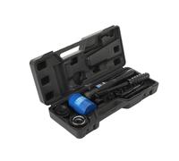 CDZHLTG Kit de Sacabocados Hidráulicos, Perforadora de Láminas de Metal,Agujero hidráulico manual de chapa perforadora,para Perforar Chapas Metálicas Blue