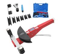 CDZHLTG Maquina de Doblar Tubo Multicapa, Dobladora de Tubos Manual 6-22mm Curvdora de Tubos Hasta 90°, Curvadora de Mano para Tubos con Cortatubos y 7 Troqueles de Alta Resistencia