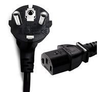 CE Aprobar Certificación EU KEMA EUR Power Cable Alimentación 16A 250V para Lenovo Acer Sony Samsung HP DELL ASUS Computadora Escritorio Host, Impresora, Copiador, Maquina Cafe, Horno - 1.5M / 5 Feet