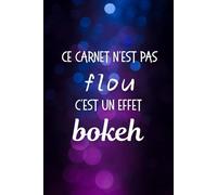 Ce carnet n'est pas flou, c'est un effet bokeh