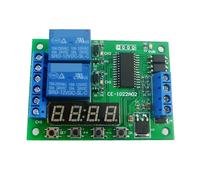 CE-IO22A02 DC 12V 2CH Interruptor de tiempo de relé de retardo multifunción