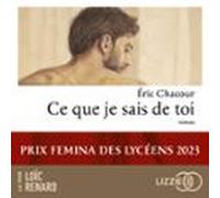 Ce Que Je Sais De Toi - Prix Femina Des Lycéens 2023