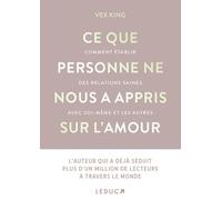 Ce que personne ne nous a appris sur l'amour: Comment établir des relations saines avec soi-même et les autres