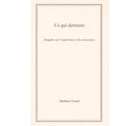 Ce qui demeure: Enquête sur l’expérience et la conscience