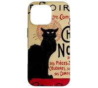 CE Soir Chat Noir, Vintage Art Nouveau Gato Negro Carcasa para iPhone 16 Pro