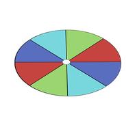 CeaBulo Placa giratoria reutilizable borrable de Fortunes Wheel Fortunes Party Turn Plate Draws Rulette Wheel Tabletop Prize Tourntable Easy To Use Erasable Reutilizable