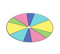 CeaBulo Placa giratoria reutilizable borrable de Fortunes Wheel Fortunes Party Turn Plate Draws Rulette Wheel Tabletop Prize Tourntable Easy To Use Erasable Reutilizable