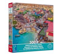 Ceaco - Altug Galip - Popeye Village - Rompecabezas de 500 piezas para adultos - Rompecabezas desafiante perfecto para noches de juegos - El tamaño final es de 24 x 18 pulgadas