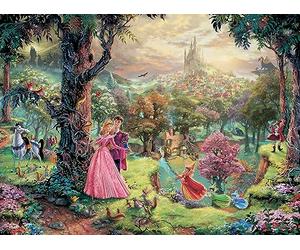 Ceaco Buffalo Games - Silver Select - TK Disney - Thomas Kinkade: Sleeping Beauty - 1000 Piece Jigsaw Puzzle for Adults -Challenging Puzzle Perfect for Game Nights - Finished Size is 26.75 x 19.75