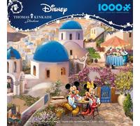 Ceaco - Disney - Thomas Kinkade - Mickey y Minnie en Grecia - Rompecabezas de 1000 piezas
