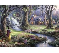 Ceaco - Disney - Thomas Kinkade - Snow White Discovers The Cottage - 1000 Piece Jigsaw Puzzle for Adults - Challenging Puzzle Perfect for Game Nights - Finished Size is 26.5 x 19