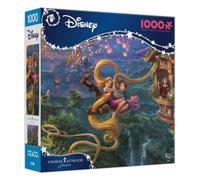 Ceaco - Disney - Thomas Kinkade - Tangled Up in Love - Rompecabezas de 1000 piezas - Rompecabezas desafiantes y coloridos para adultos
