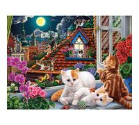 Ceaco - Harmony - Image World - Kittens in The Moonlight - 500 Piece J