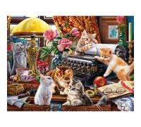 Ceaco - Paws Gone Wild - The Writer's Cats - 550 Piece Jigsaw Puzzle