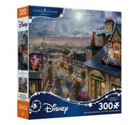 Ceaco - Rompecabezas de piezas grandes - Disney - Kinkade - Amor bajo la luna - Actividad relajante y divertida para adultos