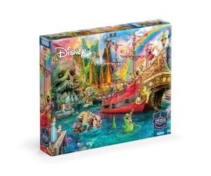 Ceaco - Sapphire Select - Disney - Aimee Stewart - Peter Pan Mermaid Lagoon - Rompecabezas de 1000 piezas - Desafiante y divertido - Tablero de rompecabezas con parte trasera azul - Caja de exhibición