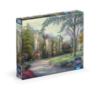 Ceaco - Sapphire Select - Thomas Kinkade - Beyond Summer Gate - Rompecabezas de 1000 piezas - Desafiante y divertido - Tablero de rompecabezas con respaldo azul - Caja de exhibición de regalo - Póster