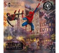 Ceaco - Silver Select - Marvel Kinkade - Spider-Man and Friends: The Ultimate Alliance - Rompecabezas de 500 piezas para adultos - Rompecabezas d
