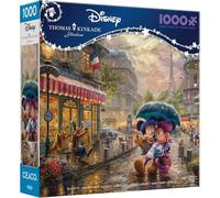 Ceaco Thomas Kinkade Disney Mickey y Minnie en París - Puzzle de 1000 piezas