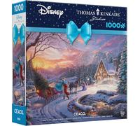 Ceaco - Thomas Kinkade - Vacaciones - Cenicienta llevando a casa el árbol - Rompecabezas de 1000 piezas