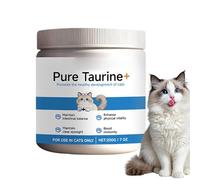 ceaqed 200G Pura Garra Pure Taurina para Gatos, Taurina Gato Pura, Complementos Alimenticios Gatos, Suplemento Diario para Gato, Sin Sabor, Fácil De Disolver, Hogar, Viaje, Camping Y Otros Animales