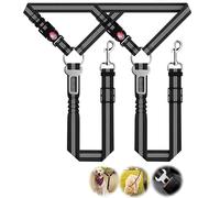 CEASELESLY- 3 en 1 Ajustable cinturón de Seguridad,Arnés de Seguridad para Coche,Coche con Cinturón Elástico Reforzado para,Adecuado para Transporte y Viaje para Perros y Gatos
