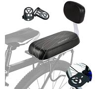CEASELESLY Silla Bicicleta Trasera,Pedal Trasero de Bicicleta Plegable,Respaldo,Pedales Traseros de Bicicleta,Kit de Bicicleta de Montaje a la Trasera cojín