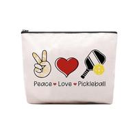 CEASQVAA Bolsa de cosméticos de maquillaje para mujeres, compañeros de trabajo, regalo de cumpleaños, bolsa de maquillaje, regalo para colegas y amigas, pickleball