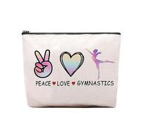 CEASQVAA Bolsa de cosméticos de maquillaje para mujeres, compañeros de trabajo, regalo de cumpleaños, bolsa de maquillaje, regalo para colegas y amigas, Gimnasia