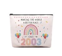 CEASQVAA Bolsa de maquillaje con ideas de regalo de 13 años, regalos de cumpleaños para mujeres, divertidas decoraciones de cumpleaños 2011, bolsas de maquillaje para ella, hermana, hija, sobrina,