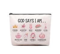 CEASQVAA Bolsa de maquillaje para animadoras, regalos para animadoras, bolsas de animadoras, bolsa de animadoras, bolsa de cosméticos It's Me Hi I'm The Cheerleader, regalo para compañeras de equipo