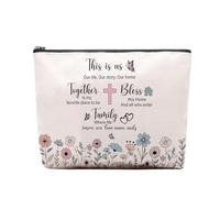 CEASQVAA Have the Day You Mererve - Bolsa de maquillaje divertida y peculiar, regalos motivacionales para amantes de las calaveras, mujeres, bolsa de maquillaje de esqueleto, bolsa con cremallera