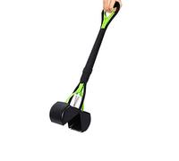 Ceasyde Recogedor grande para excrementos, mango largo de 28 pulgadas para caminar, para jardín al aire libre/interior de gatos y perros, sin necesidad de agacharse