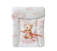 Ceba Baby® Cambiador Bebe - Cambiador suave para bebés - Almohadilla cambiadora lavable para Niños y Niñas - Certificado Öko-Tex - Impermeable - 70x50 cm - Vuelo de ensueño de Teddy