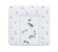 Ceba Baby® Cambiador Bebe - Cambiador suave para bebés - Almohadilla cambiadora lavable para Niños y Niñas - Certificado Öko-Tex - Impermeable - 72x75 cm - coches retro