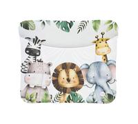 Ceba Baby® Cambiador Bebe - Cambiador suave para bebés - Almohadilla cambiadora lavable para Niños y Niñas - Certificado Öko-Tex - Impermeable - 72x75 cm - Animales de la selva