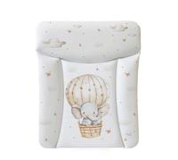 Ceba Baby® Cambiador Bebe - Cambiador suave para bebés - Almohadilla cambiadora lavable para Niños y Niñas - Certificado Öko-Tex - Impermeable - 70x50 cm - Elefante de globo