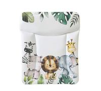 Ceba Baby® Cambiador Bebe - Cambiador suave para bebés - Almohadilla cambiadora lavable para Niños y Niñas - Certificado Öko-Tex - Impermeable - 70x50 cm - Animales de la selva