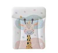 Ceba Baby® Cambiador Bebe - Cambiador suave para bebés - Almohadilla cambiadora lavable para Niños y Niñas - Certificado Öko-Tex - Impermeable - 70x50 cm - Jirafa soñadora