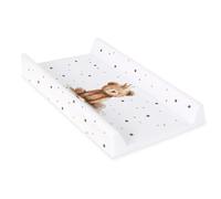 Ceba Baby® Cambiador Bebe - Cambiador suave para bebés - Almohadilla cambiadora lavable para Niños y Niñas - Certificado Öko-Tex - Impermeable - 80x50 cm - Príncipe oso