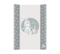 Ceba Baby® Cambiador Bebe para Cuna - Cambiador Rígido para Bebés - 70x50 cm - 2 Cuñas - Almohadilla Cambiadora Lavable para Niñas y Niños - Certificado Öko-Tex - Amici - 70x50 cm