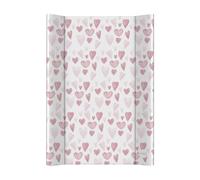 Ceba Baby® Cambiador Bebe para Cuna - Cambiador Rígido para Bebés - 70x50 cm - 2 Cuñas - Almohadilla Cambiadora Lavable para Niñas y Niños - Certificado Öko-Tex - Tantissimo Amore - 70x50 cm